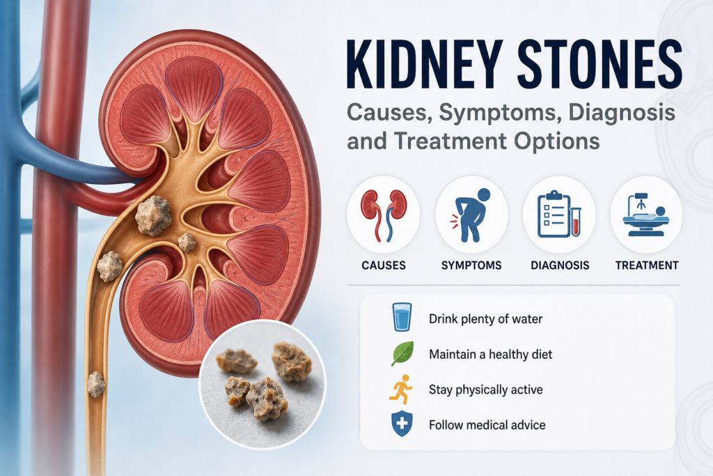 Kidney Stones: Causes, Symptoms, Diagnosis and Treatment Options